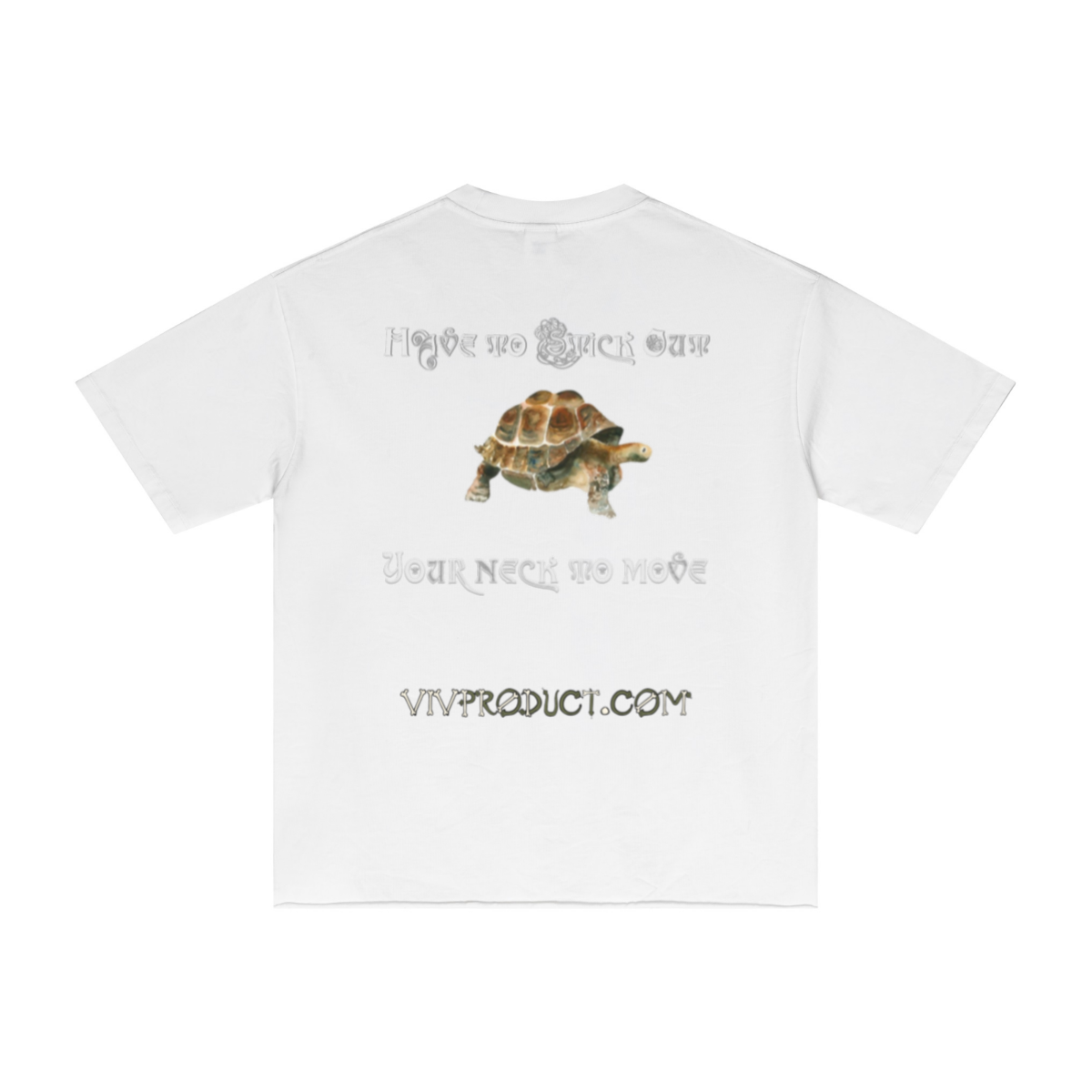 275GSM Men’s Raw-Edge Pigment-Wash Top White