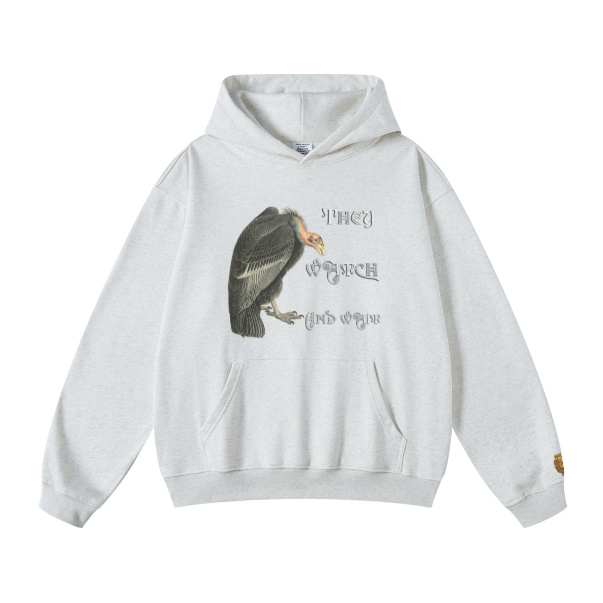 445GSM Unisex Fall/Winter Loopback Sweatshirt Oatmeal Heather