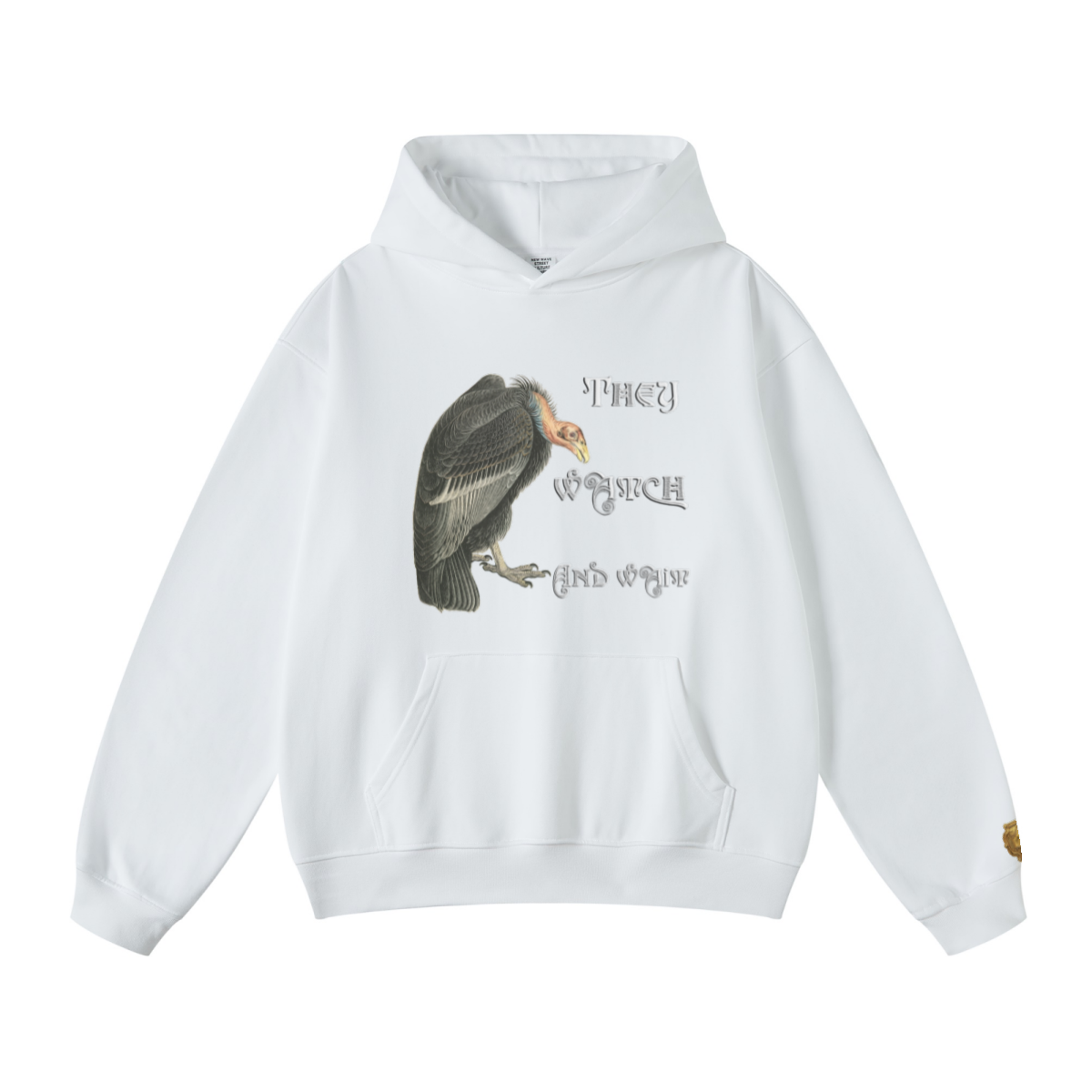 445GSM Unisex Fall/Winter Loopback Sweatshirt White