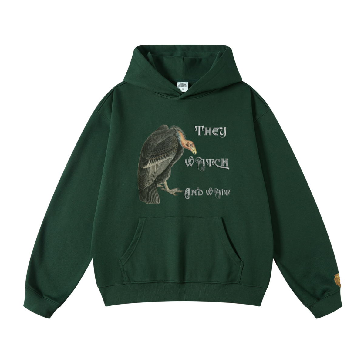 445GSM Unisex Fall/Winter Loopback Sweatshirt Dark Green