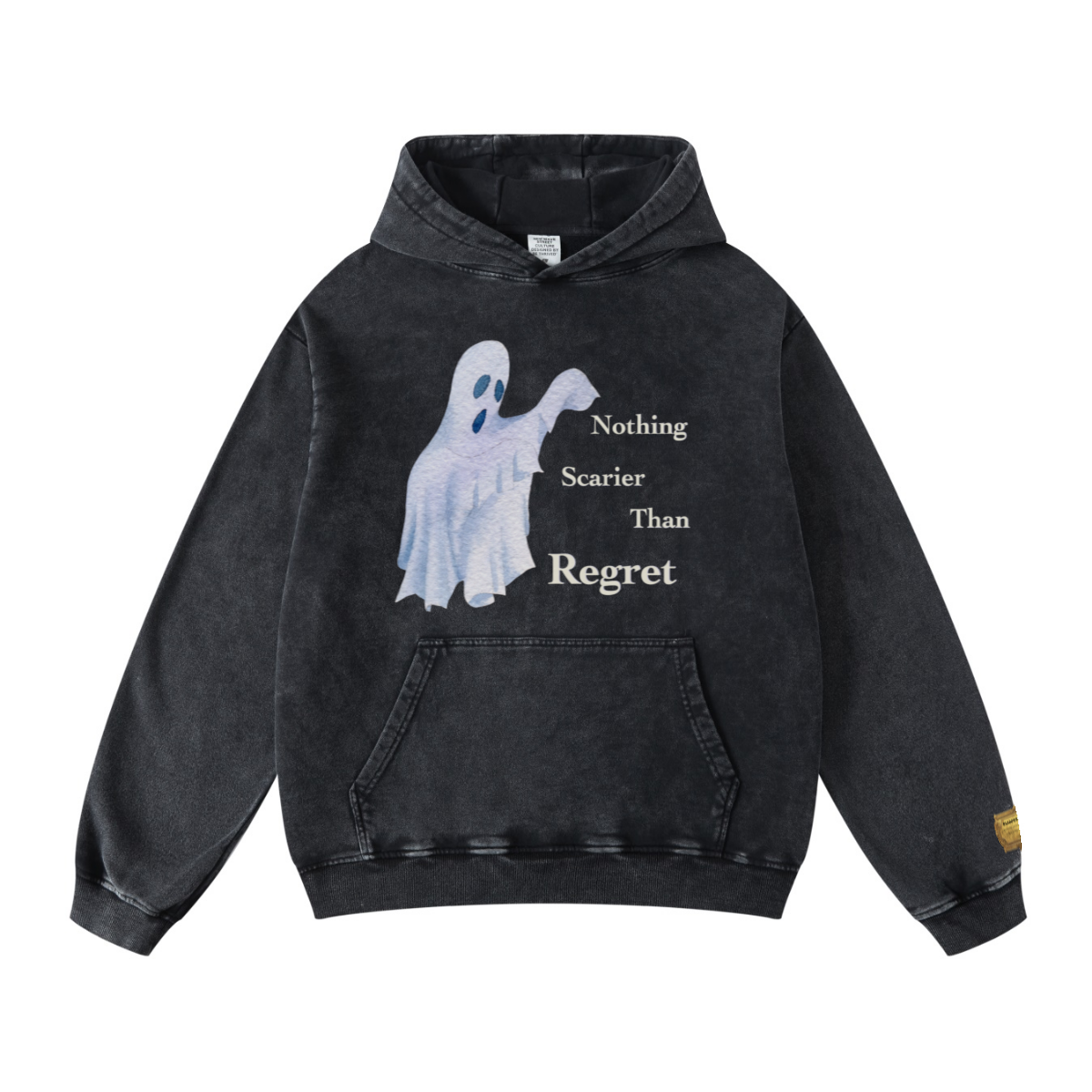 420GSM Men's Cool Streetwear Hoodie Snow Wash