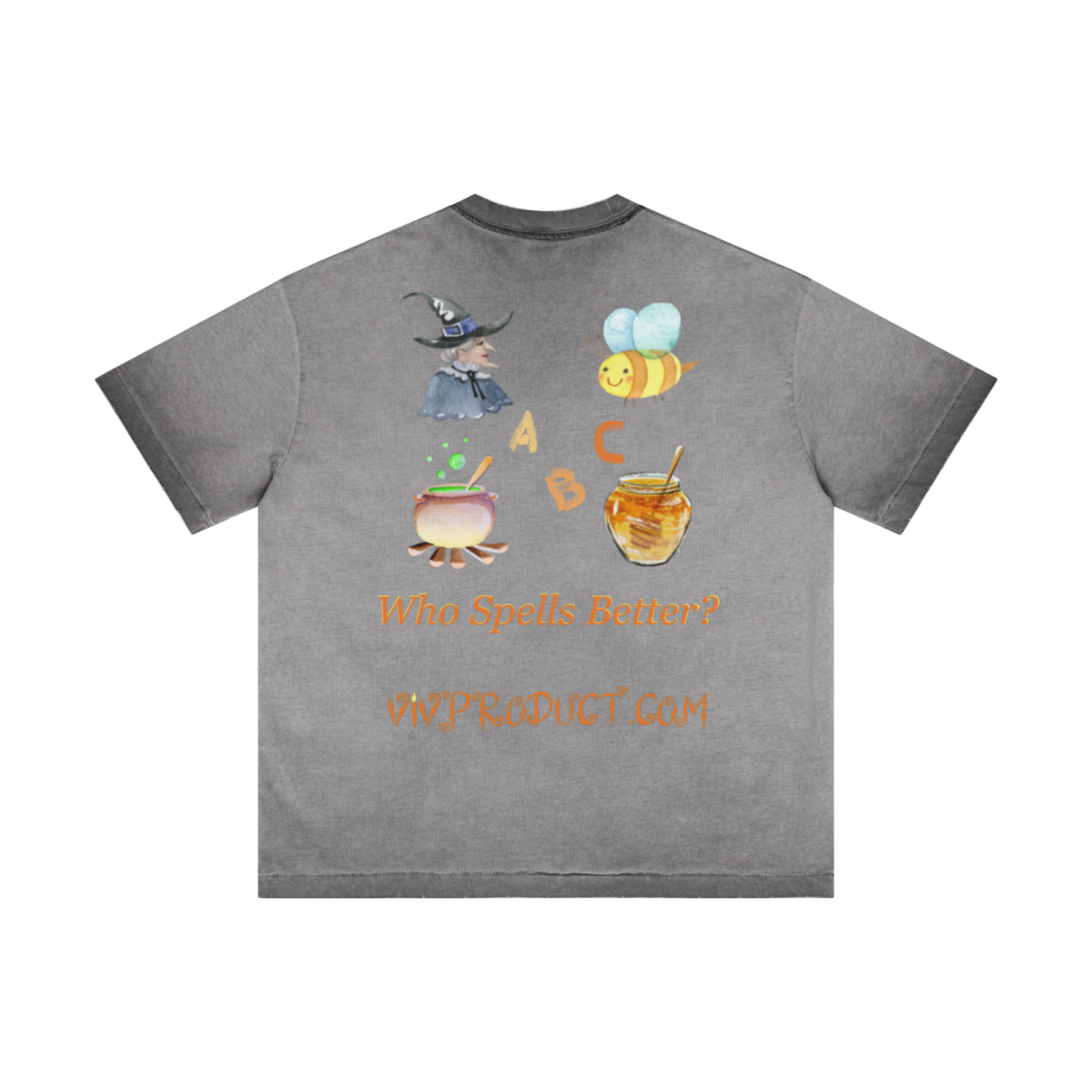 275GSM Unisex Raw-Edge Reverse-Wash Fried-Color Short-Sleeve T-shirt Washed Coffee