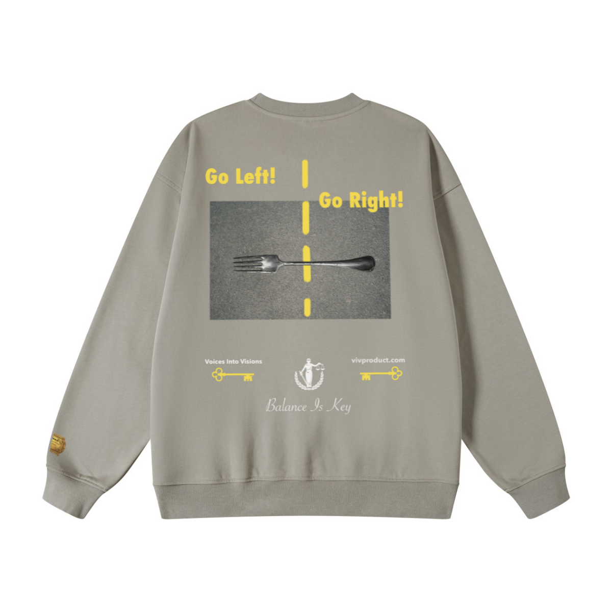 440GSM Unisex French Terry Crew Neck Sweatshirt Camel