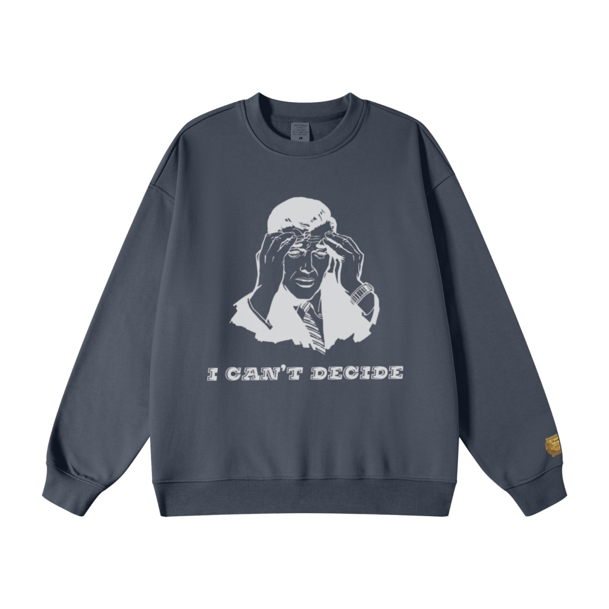 440GSM Unisex French Terry Crew Neck Sweatshirt Charcoal Grey