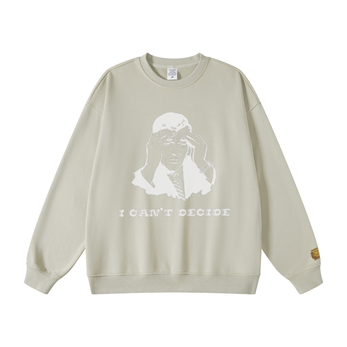 440GSM Unisex French Terry Crew Neck Sweatshirt Sand