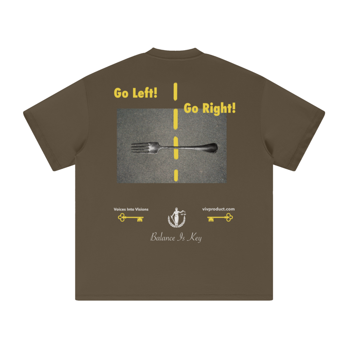 305GSM Unisex FOG Earth-Tone 20-Color Drop-Shoulder Short-Sleeve T-shirt Brown