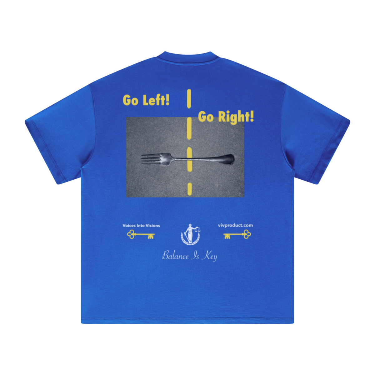 305GSM Unisex FOG Earth-Tone 20-Color Drop-Shoulder Short-Sleeve T-shirt Royal Blue