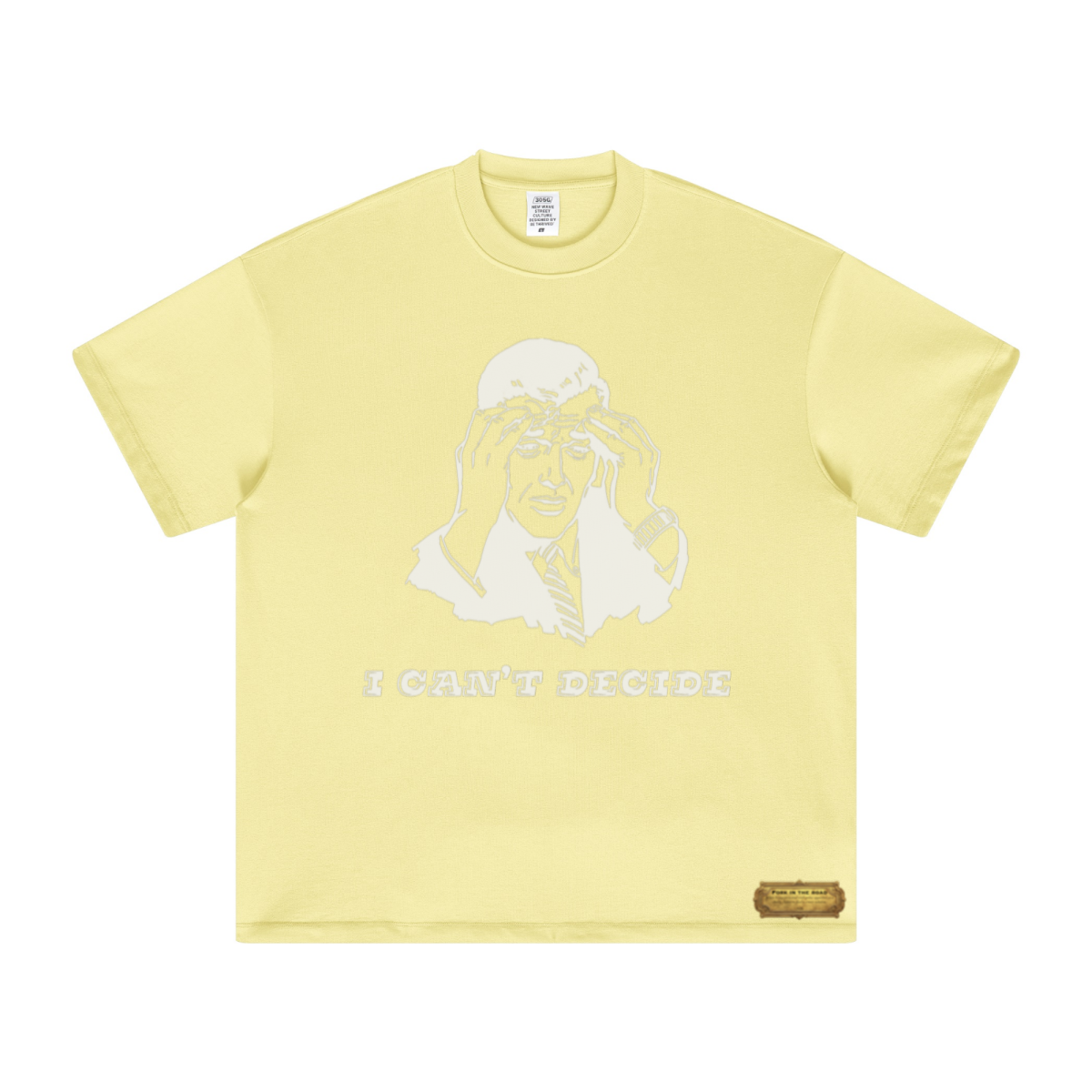 305GSM Unisex FOG Earth-Tone 20-Color Drop-Shoulder Short-Sleeve T-shirt Yellow