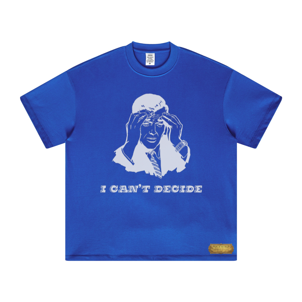 305GSM Unisex FOG Earth-Tone 20-Color Drop-Shoulder Short-Sleeve T-shirt Royal Blue