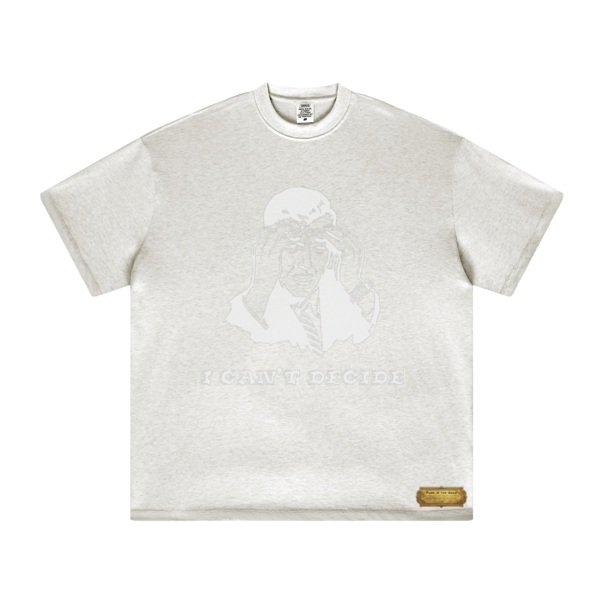 305GSM Unisex FOG Earth-Tone 20-Color Drop-Shoulder Short-Sleeve T-shirt Beige 