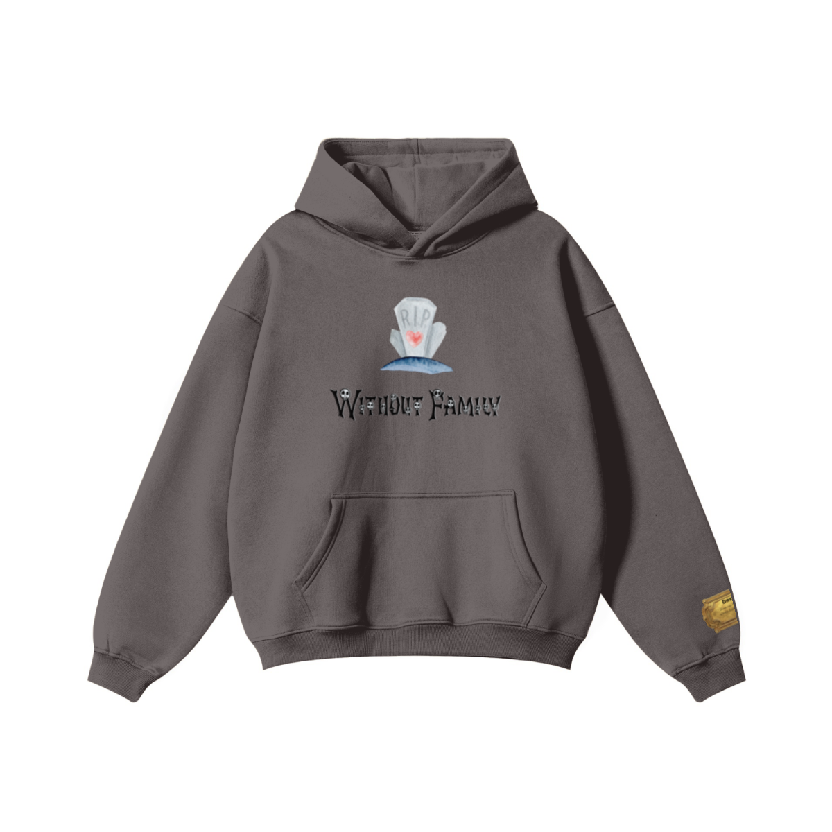 345GSM Women's Heavyweight Solid-Color Hoodie Plum Purple
