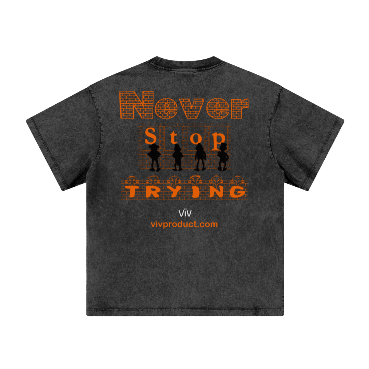 260GSM Women’s Heavyweight Wax-Resist Dyeing T-shirt Snow Wash