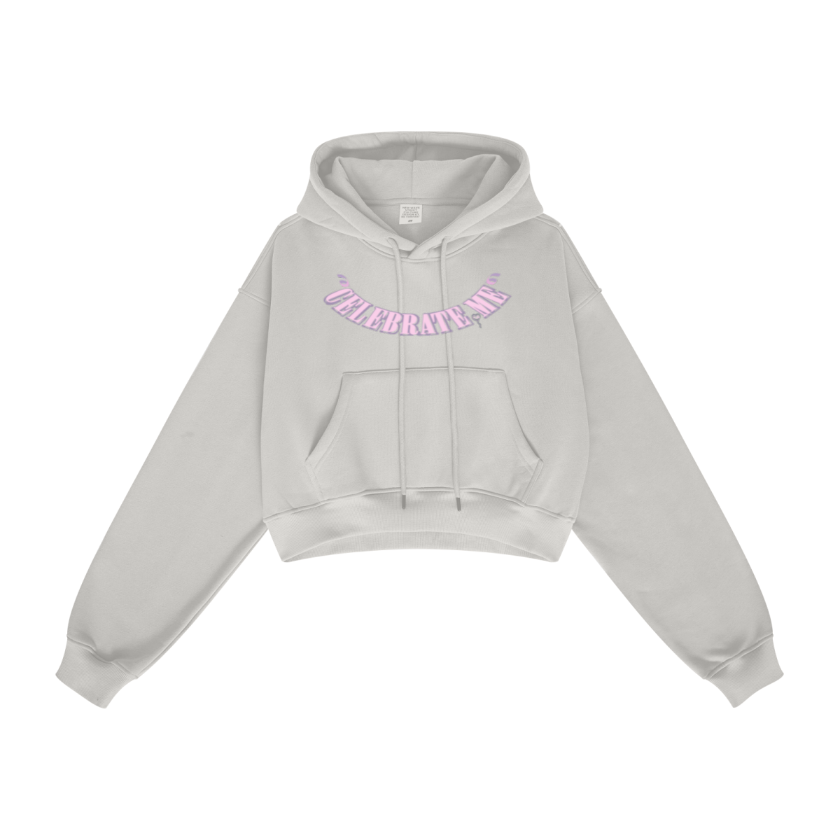 345GSM Women’s Heavyweight Cropped Fleece Hoodie Oatmeal Heather